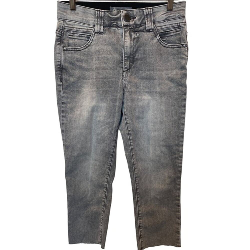 Democracy Ab technology Raw Hem Cropped Jeans Faded Gray Sz 4P